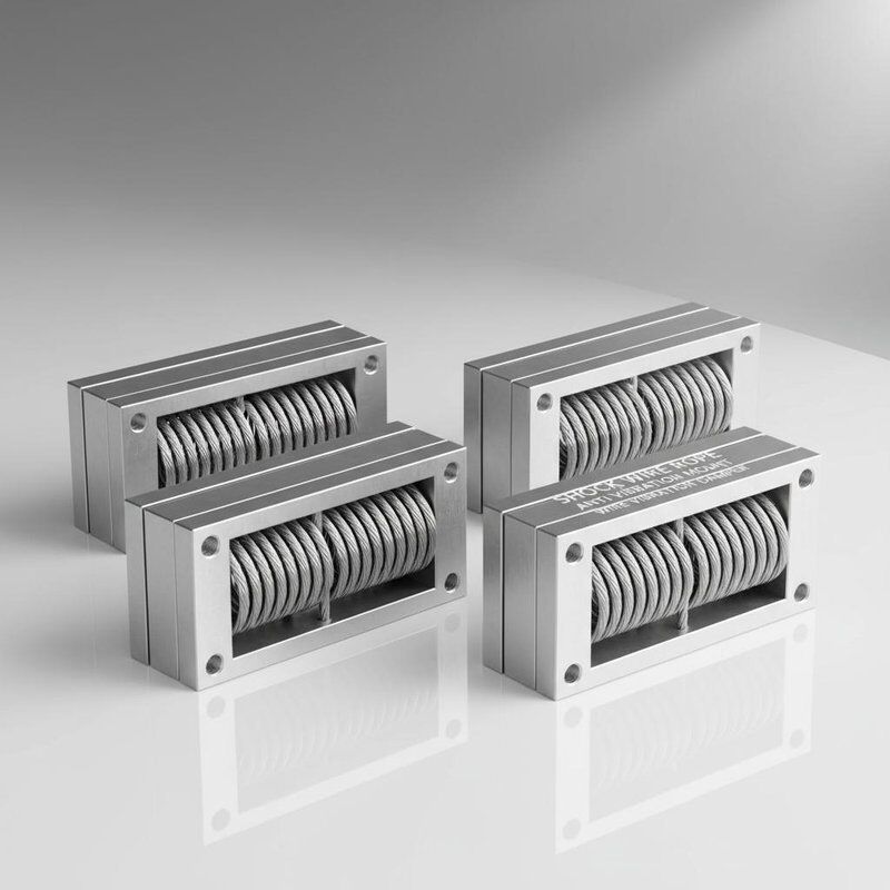 Тросовый изолятор из нержавеющей стали с максимальной статической нагрузкой 370 кг для морского демпфирования ударов и вибрации